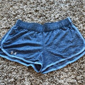 Under Armour Women's Heathered Blue Athletic Shorts